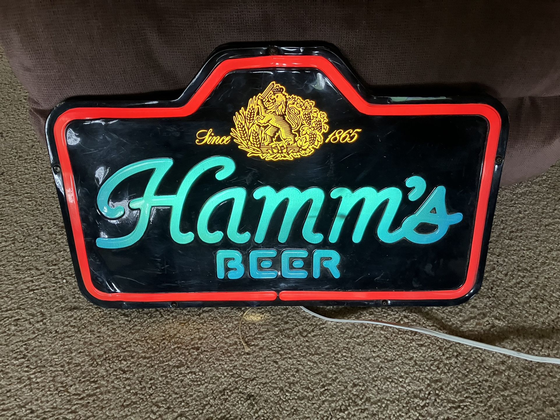Hamm's Lighted Beer Sign for Sale in Kent, WA OfferUp