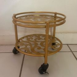 Gold Metal Plant Stand Home Decor