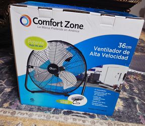 Comfort Zone 36cm High Velocity Floor Fan