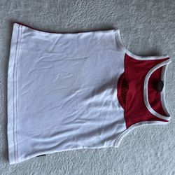 Red And White Tank Top