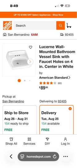 American Special new sink
