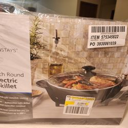 12 Inch Round Electric Skillet 