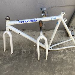 Vintage Cannondale SH 400 Aluminum Bike Frame And Fork