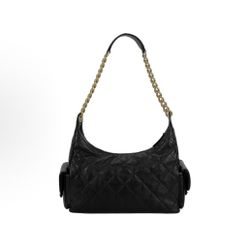 CHANEL 25C diamond gold buckle zipper opening and closing sheepskin handbag shoulder bag (10)62