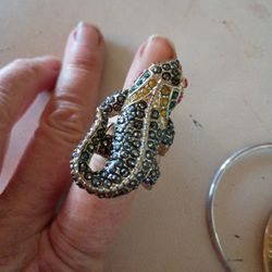 Komodo Dragon Ring  Adjustable Size