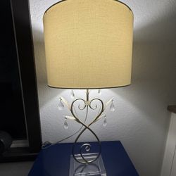 Decorative Table Lamp w/ Crystals
