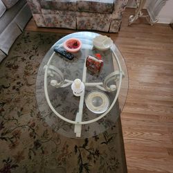 Three-Piece Glass-Top Table Set