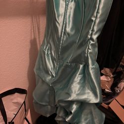 Blue Strapless Dress