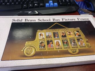 Solid brass picture frame