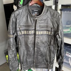 Large Harley Davidson Leather Jacket