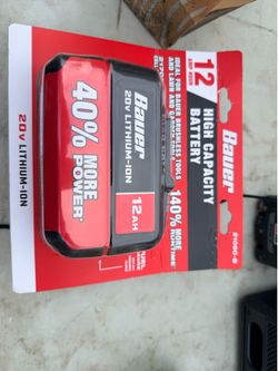 Bauer 20v 12 AH battery
