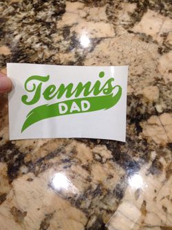 Tennis Dad vinyl decal