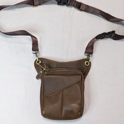 Unisex Leather Shoulder Bag / Sling Bag