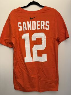Nike Men's Cleveland Browns Shedeur Sanders #12 Orange Alternate T-Shirt