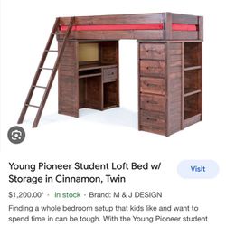 Loft Bed With Storage 