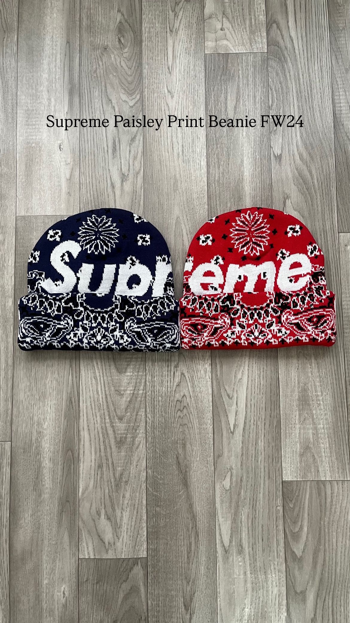 Supreme Bandana Big Logo Beanie