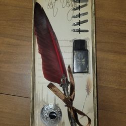 NEW Ejoyous Quill Pen, Hand Made Antique Quill Dip Pen, Calligraphy Writing Pen
