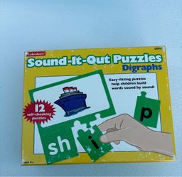 Digraphs puzzle & word building – teacher, classroom, student, reading