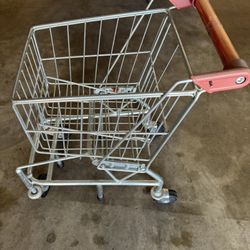 Metal Toy Grocery Basket 