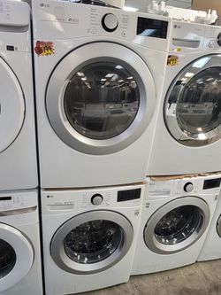 LG Front Loading Washer And Stackable Gas Dryer Set