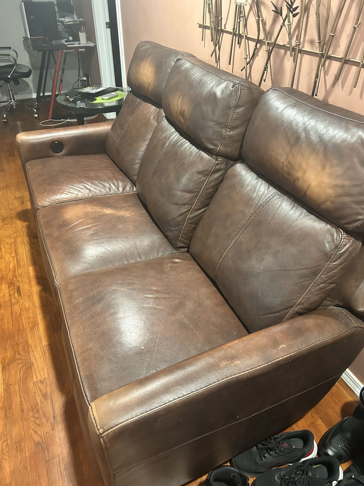 Leather sofa Couch