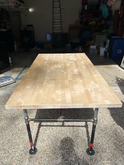 Butcher Block Table – Heavy Duty