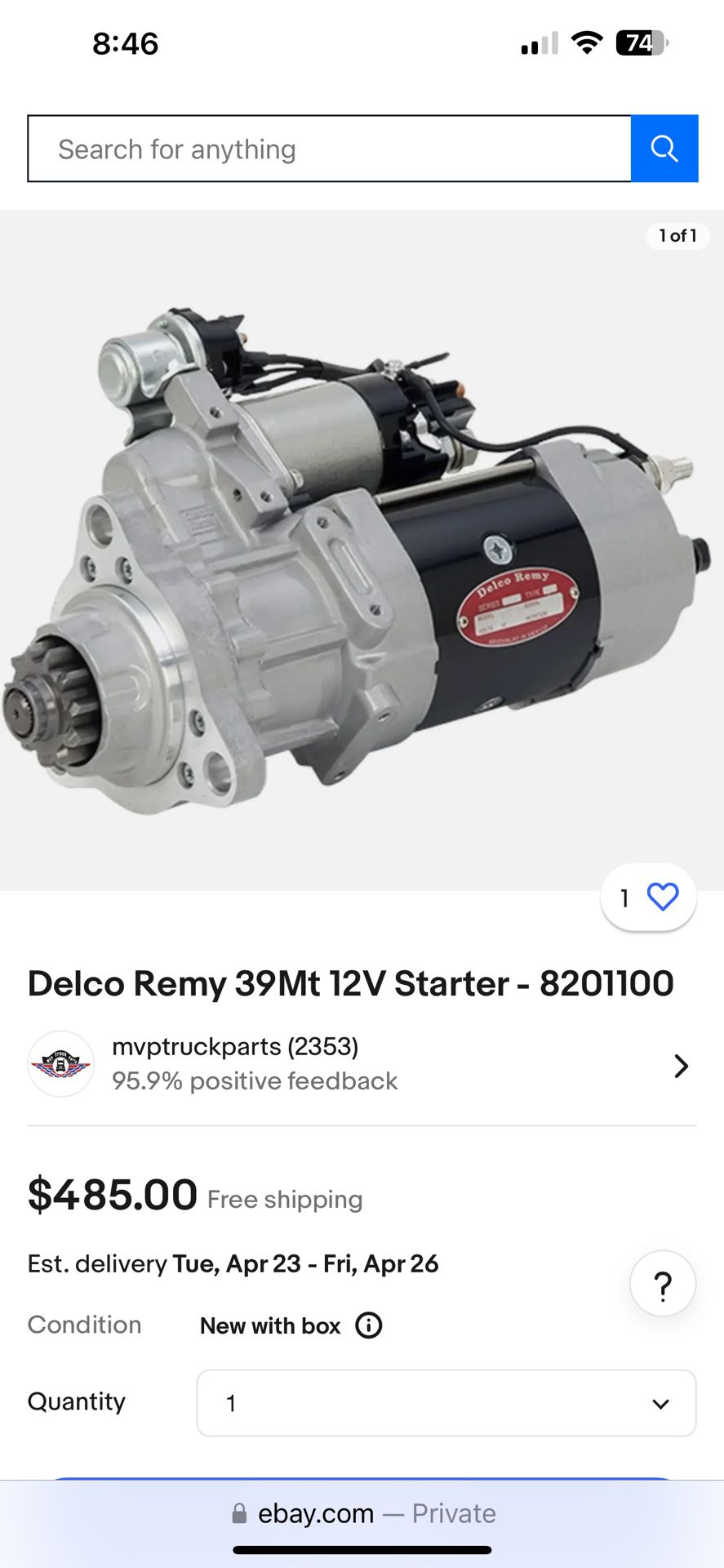 Delco Remy 39MT Starter