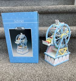 Schmid musical kitty CucumberAnimated Lit Ferris wheel