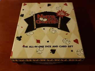 Name Your Game The All In One Dice And Card Set-Brand New