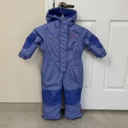 Toddler Size 2 Toddle Girl Or Boy , Pink Platinum Brand Heavy Winter One Piece Snowsuit Like New Condition In Weston