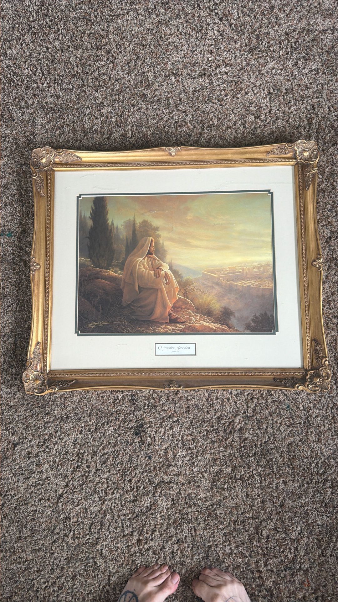 “O Jerusalem, Jerusalem” Print Double Signed By Greg Olsen Vision Of Faith Gift