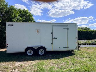 2014 Car Mate 8 x 18’ enclose trailer trailer w/ floor tie down system.