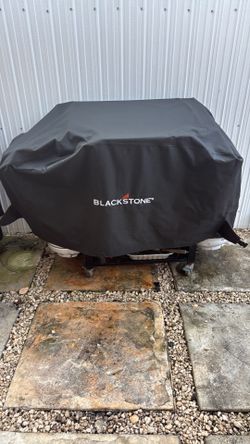 Black stone grill