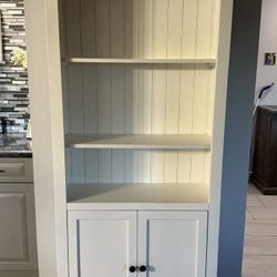 White Wood Bookcase