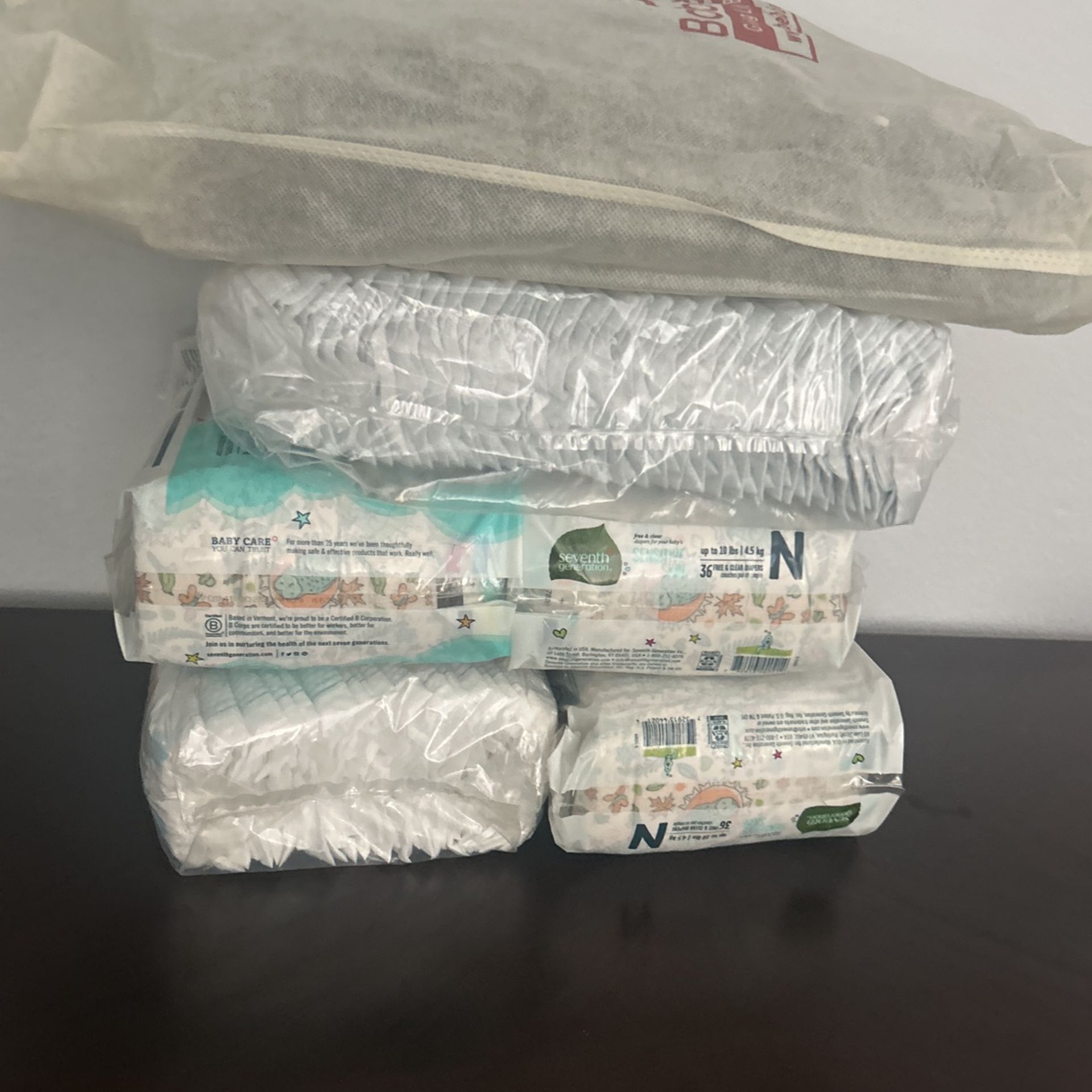 Diapers And Diaper Bag