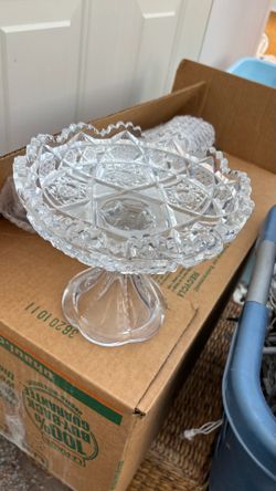 Vintage American Cut Crystal Compote