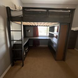 Pottery Barn Teen Sleep & Study Loft Bed