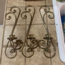 Home Interiors Swirls of Elegance wall sconce candle holder metal