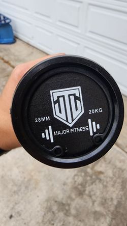 7ft olympic barbell Major fitness, black, new