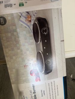 Mainstays Die-Cast Double Burner