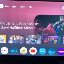 43 Inch 4K TCL Smart tv