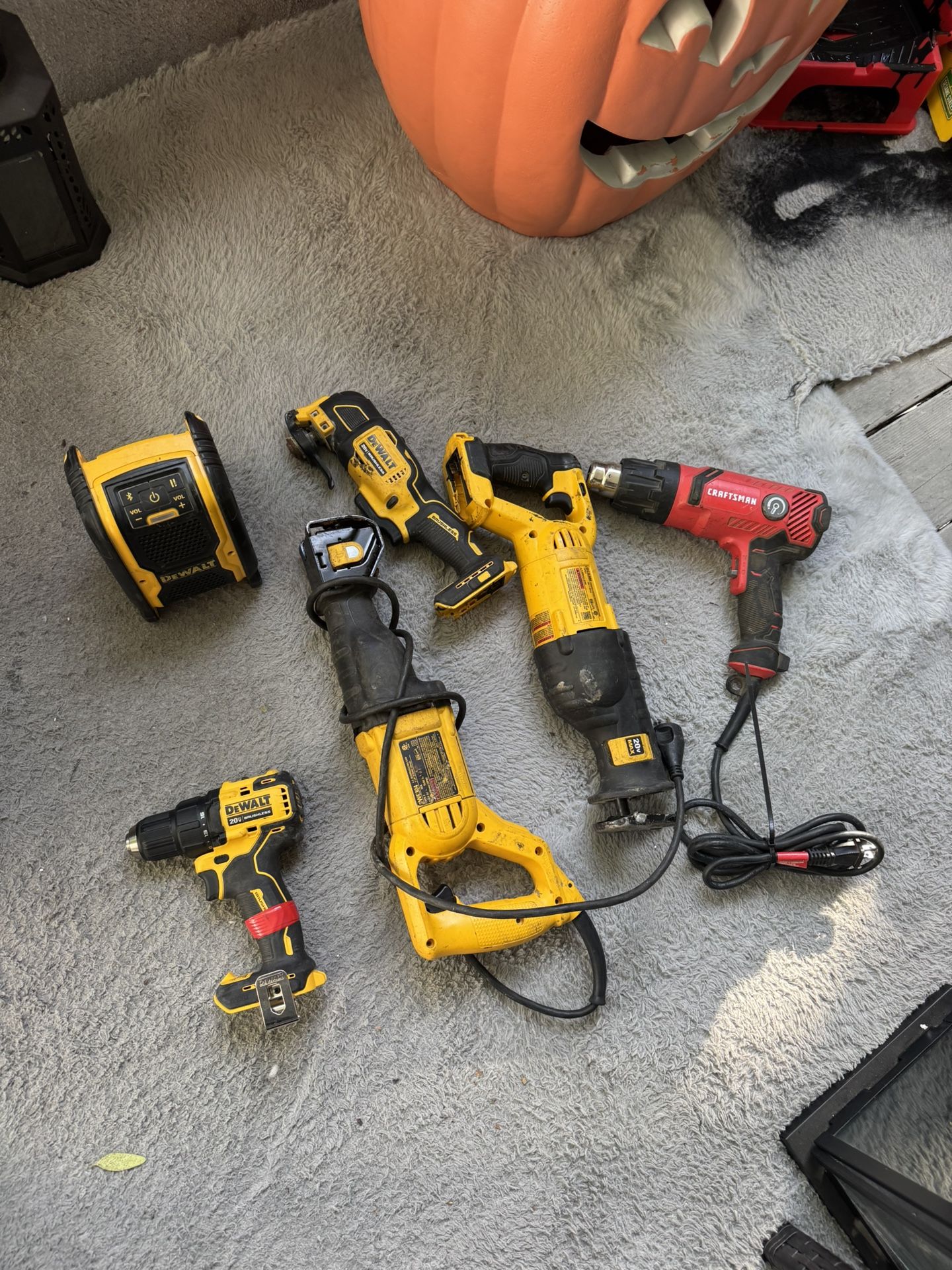 DEWALT Tools And A Heatgun 
