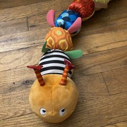 Plush Caterpillar Toy Rattle Multicolor Childrens Stuffed Animal 22” lamaze