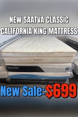 NEW SAATVA CLASSIC CALIFORNIA KING MATTRESS