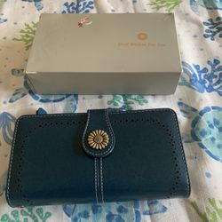 Best Wishes For You Blue Wallet 