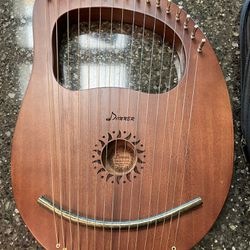 Donner 16 String Harp With Case. Complete. 