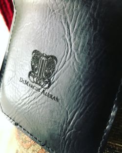 Leather Square business card holder