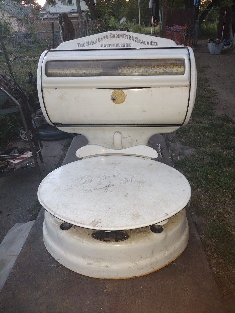Vintage butcher scale