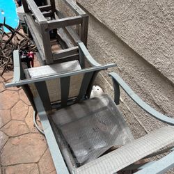 Free Patio Chairs Need TLC Aluminum 