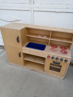 Lakeshore Wooden Kids Play Kitchen